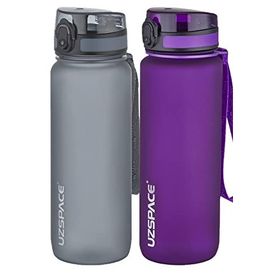 Uzspace 2'li Tritan 800 ml Fiftyfifty Gri - Mavi Matara Seti
