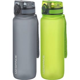 Uzspace 2'li Tritan 800 ml Fiftyfifty Gri - Yeşil Matara Seti
