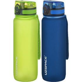 Uzspace 2'li Tritan 800 ml Fiftyfifty Lacivert Koyu Yeşil Matara Seti