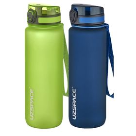 Uzspace 2'li Tritan 800 ml Fiftyfifty Lacivert Koyu Yeşil Matara Seti