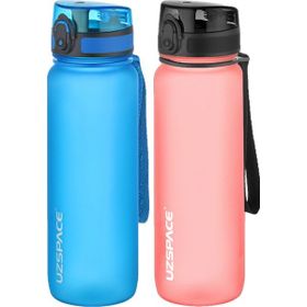 Uzspace 2'li Tritan 800 ml Fiftyfifty Mavi - Ebruli Matara Seti