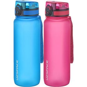 Uzspace 2'li Tritan 800 ml Fiftyfifty Mavi - Pembe Matara Seti