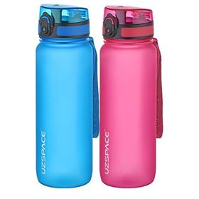 Uzspace 2'li Tritan 800 ml Fiftyfifty Mavi - Pembe Matara Seti