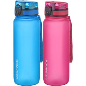Uzspace 2'li Tritan 800 ml Fiftyfifty Mavi - Pembe Matara Seti