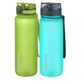 Uzspace 2'li Tritan 800 ml Fiftyfifty Mavi - Yeşil Matara Seti