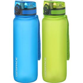 Uzspace 2'li Tritan 800 ml Fiftyfifty Mavi - Yeşil Matara Seti