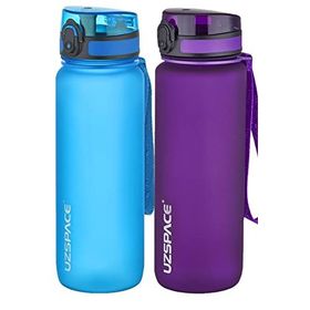 Uzspace 2'li Tritan 800 ml Fiftyfifty Mor - Mavi Matara Seti