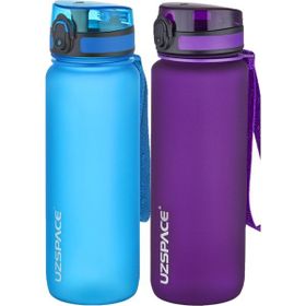 Uzspace 2'li Tritan 800 ml Fiftyfifty Mor - Mavi Matara Seti
