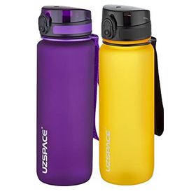 Uzspace 2'li Tritan 800 ml Fiftyfifty Mor - Turuncu Matara Seti