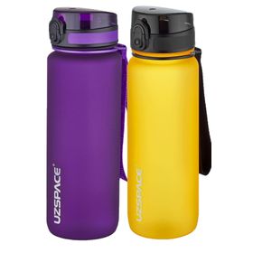 Uzspace 2'li Tritan 800 ml Fiftyfifty Mor - Turuncu Matara Seti