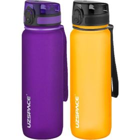 Uzspace 2'li Tritan 800 ml Fiftyfifty Mor - Turuncu Matara Seti