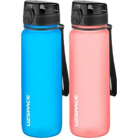 Uzspace 2'li Tritan 800 ml Fiftyfifty Pembe - Turkuaz Matara Seti