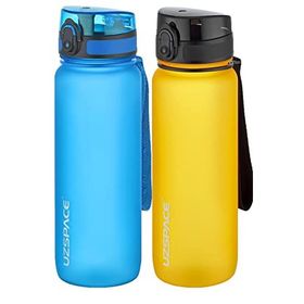 Uzspace 2'li Tritan 800 ml Fiftyfifty Turuncu - Mavi Matara Seti