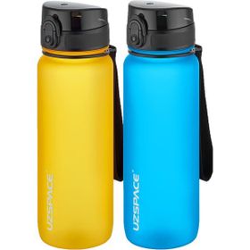 Uzspace 2'li Tritan 800 ml Fiftyfifty Turuncu - Mavi Matara Seti