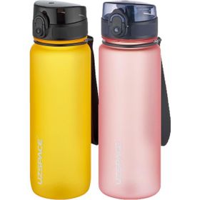 Uzspace 2'li Tritan 800 ml Fiftyfifty Turuncu - Pembe Matara Seti