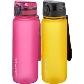 Uzspace 2'li Tritan 800 ml Fiftyfifty Turuncu - Pembe Matara Seti