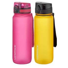 Uzspace 2'li Tritan 800 ml Fiftyfifty Turuncu - Pembe Matara Seti