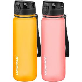 Uzspace 2'li Tritan 800 ml Fiftyfifty Turuncu - Pembe Matara Seti