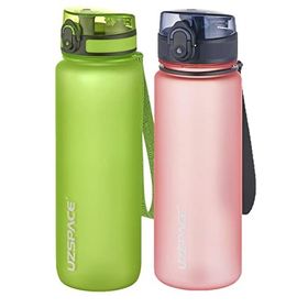 Uzspace 2'li Tritan 800 ml Fiftyfifty Yeşil - Pudra Matara Seti