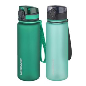 Uzspace 2x500 ml Fifty Fifty Koyu Yeşil Buz Mavisi Tritan Matara Seti