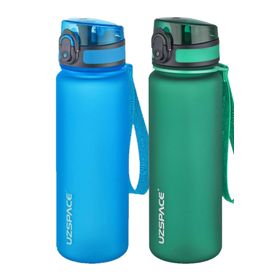 Uzspace 2x500 ml FiftyFifty Koyu Yeşil Mavi Tritan Matara Seti