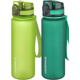 Uzspace 2x500 ml FiftyFifty Yeşil Koyu Yeşil Tritan Matara Seti