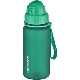 Uzspace Fiftyfifty 400 ml - Yeşil Pipetli Koleksyion Tritan Su Matarası