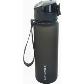 Uzspace Fiftyfifty 500 ml Siyah Koleksyion Tritan Su Matarası