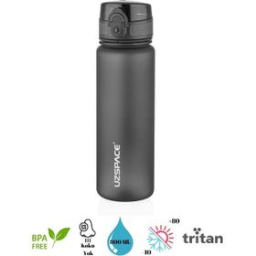 Uzspace Tritan 800 ml Siyah Matara