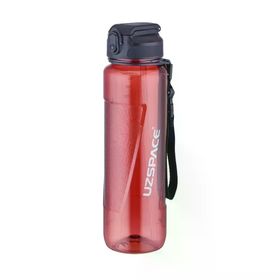 Uzspace Tritan Pipetli 1000 ml Kırmızı Matara
