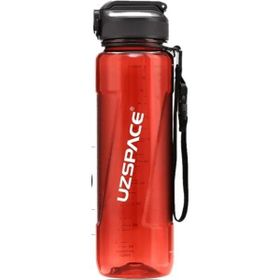 Uzspace Tritan Pipetli 1000 ml Kırmızı Matara