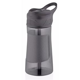 Uzspace Tritan Pipetli Playoff 460 ml Siyah Su Matarası