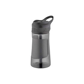 Uzspace Tritan Pipetli Playoff 460 ml Siyah Su Matarası