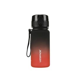 Uzspace VGN-3034 350 ml Siyah Kırmızı Tritan Matara