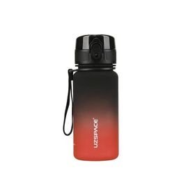 Uzspace VGN-3034 350 ml Siyah Kırmızı Tritan Matara