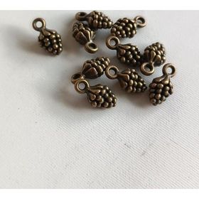 Üzüm Salkımı Metal Çinko Alaşım 10 Adet Kolye Ucu