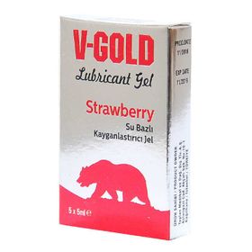 V-Gold Jel Strawberry 5x5 ml Kayganlaştırıcı