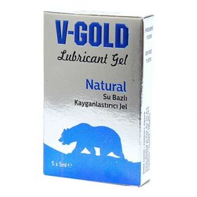 V-Gold Natural 5 ml Kayganlaştırıcı 5'li Jel