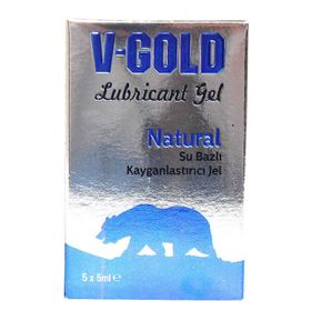 V-Gold Natural 5 ml Kayganlaştırıcı 5'li Jel