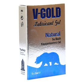 V-Gold Natural 5 ml Kayganlaştırıcı 5'li Jel