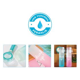 Vaeske 480 ml Buzlu Cam Matara