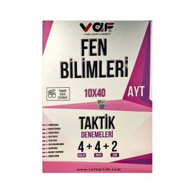 Vaf Yayınları AYT Fen Bilimleri Taktik Bende 10 x 40 Denemeleri