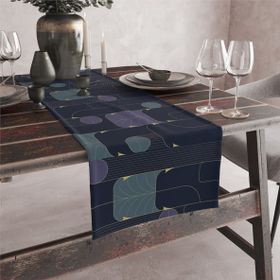 Vagonik 140x40 cm Art Deco Desenli Dijital Baskılı Runner