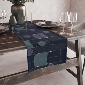 Vagonik 140x40 cm Art Deco Desenli Dijital Baskılı Runner