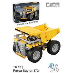 Vagonlife Cada Inşaat Iş Makinası Serisi Kamyon -C65001W 372 Parça Oyuncak Yapım Seti