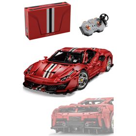 Vagonlife Cada Italian Red Supercar -C61042W 3187 Parça Uzaktan Kumandalı Oyuncak Yapım Seti