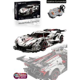Vagonlife Cada V12 Hypercar -C61053W 4449 Parça Profesyonel Oyuncak Yapım Seti