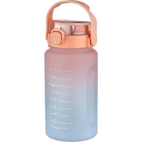 Vagonlife Çift Renkli Çıkarılabilir Pipetli Motivasyon 1500 ml Asortili Su Matarası