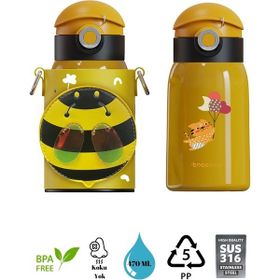 Vagonlife Cocosmile 470 ml Sarı Pipetli Çelik Termos