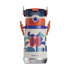 Vagonlife CS0001 Cocosmile Özel Kutulu 500 ml Beyaz Pipetli Çelik Termos